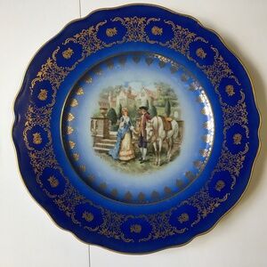 Plate #2  Decorator Plate JKW Bavarian Porcelain
